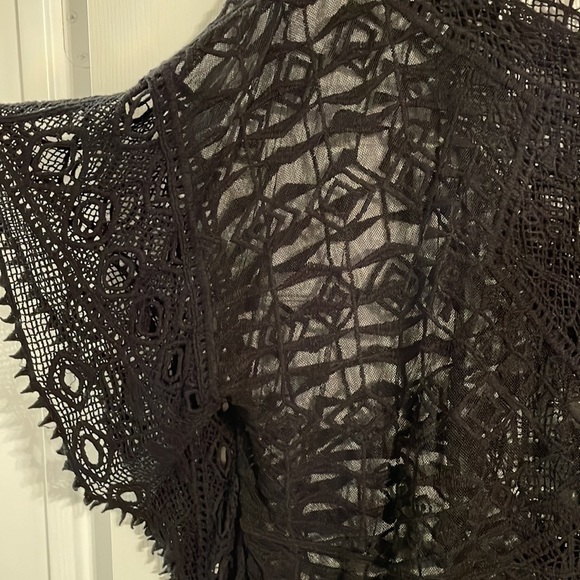 Black Lacy Tunic - Like New - Picture 2 of 4